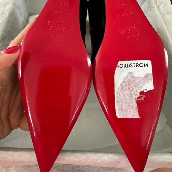 Christian Louboutin CONDORAGE BOOTY 85 Iridescent Wedge Heel Ankle Boots - Picture 13 of 14